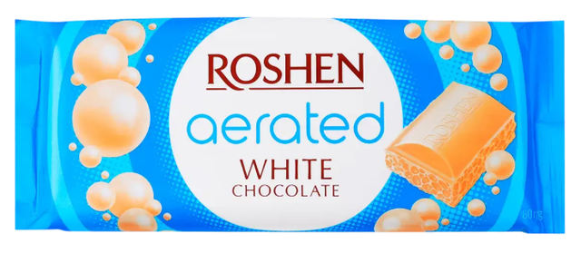Шоколад Roshen White Aerated білий пористий 80 г